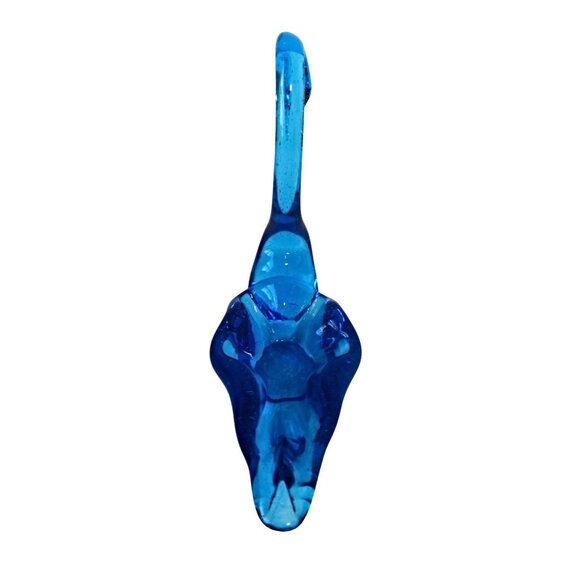 Vintage Hand Blown Art Studio Blue Swan Candy Dish - Picture 4 of 6
